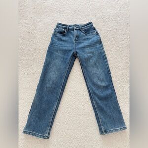 High-Waisted Straight-Leg Baguette Pants (Fleece-Lined) – Like New